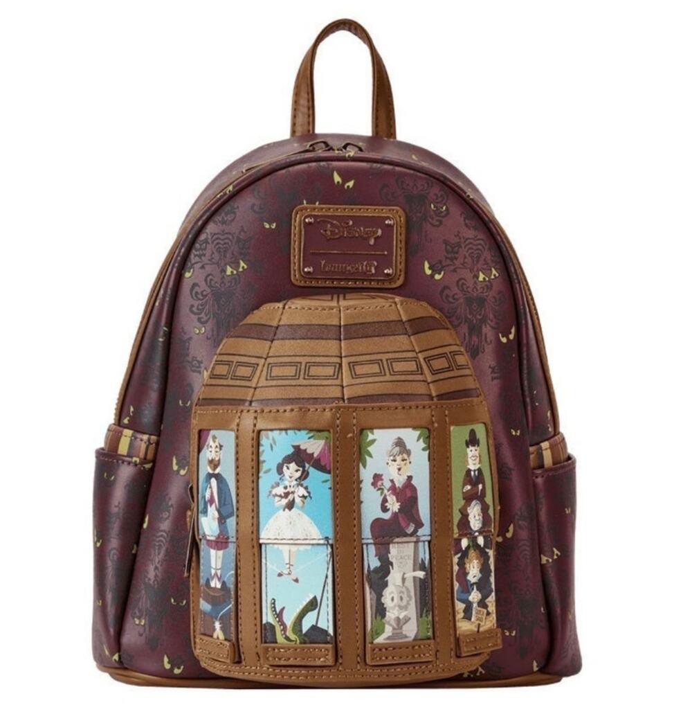 Loungefly Disney Haunted Mansion Moving Portraits Mini Backpack NWT